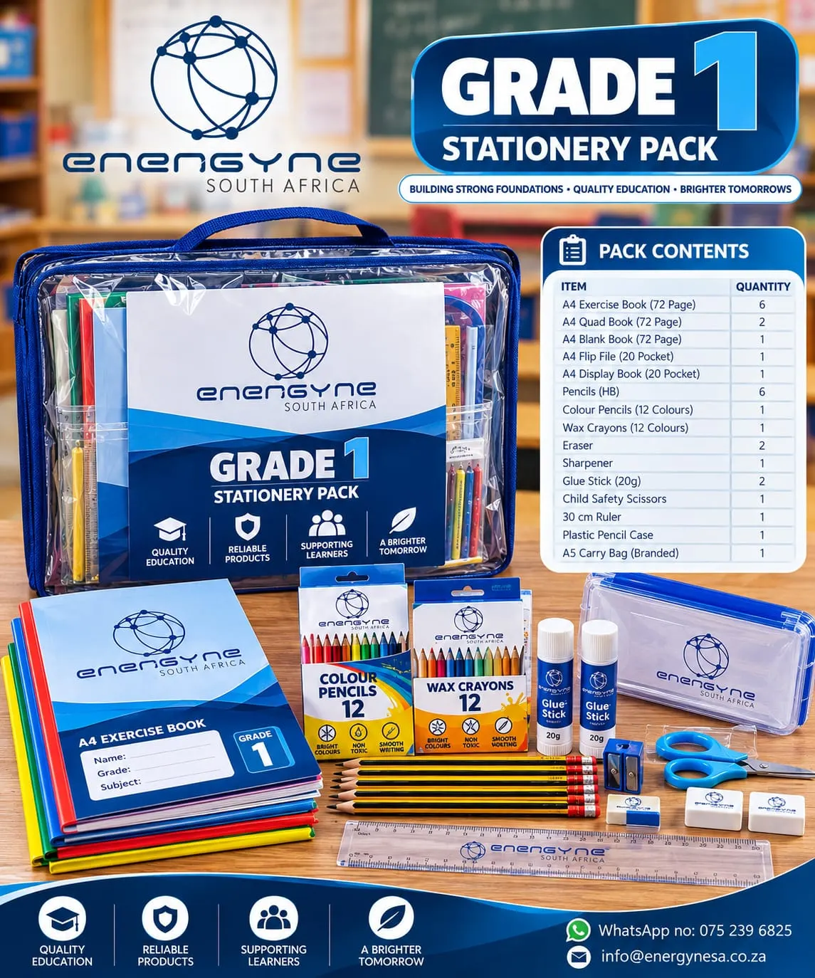 Grade 1 Learning Pack stationery pack
