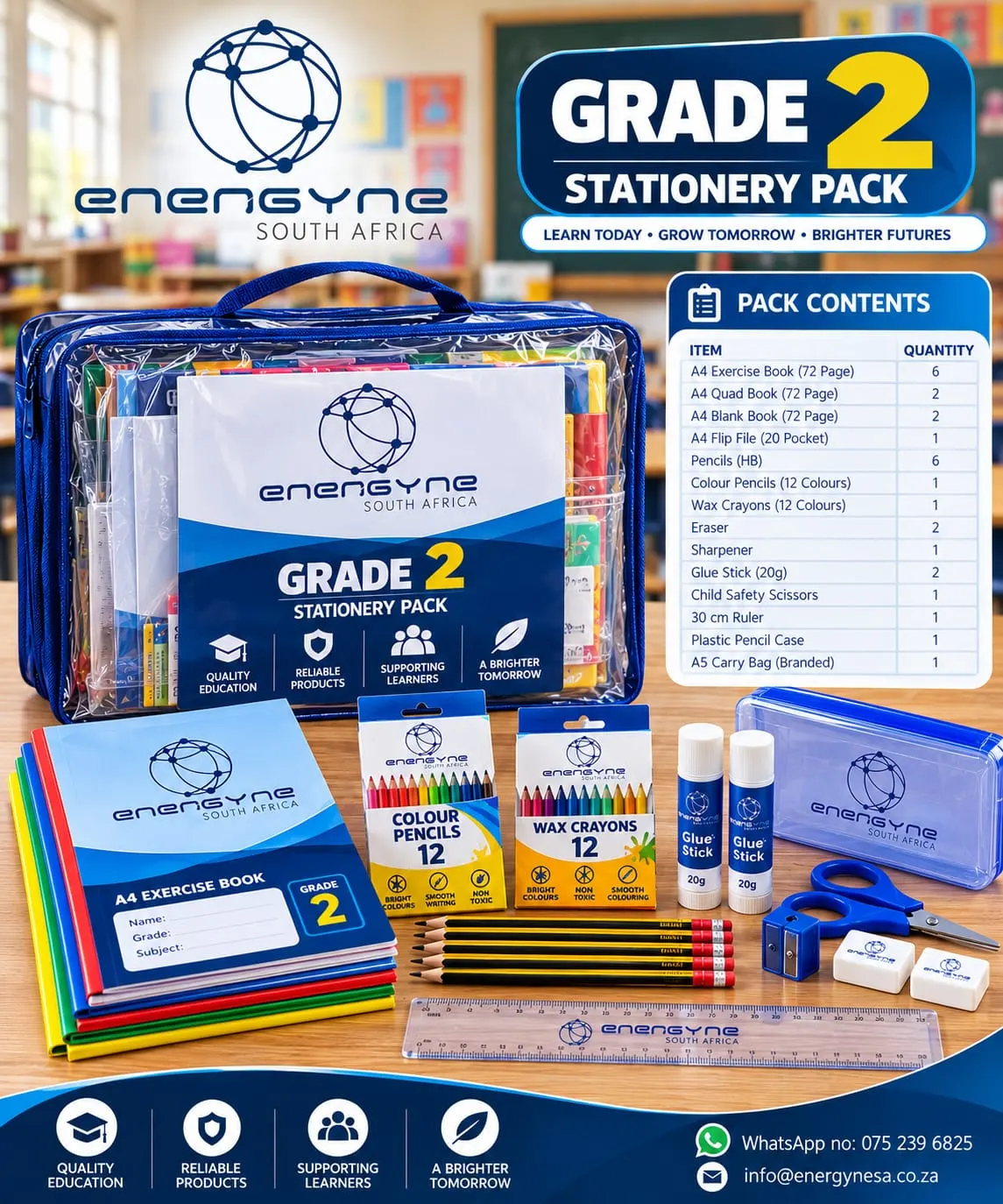 Grade 2 Learning Pack stationery pack