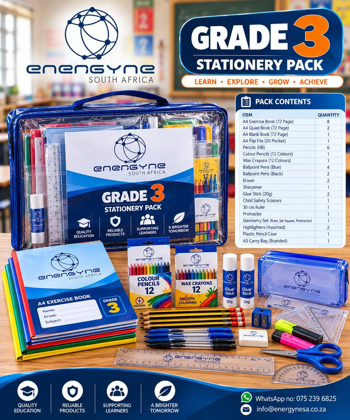 Grade 3 Learning Pack stationery pack